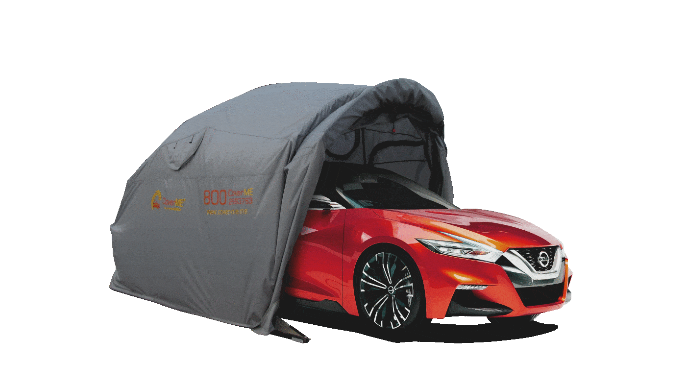 CoverME Shelter in action for cars