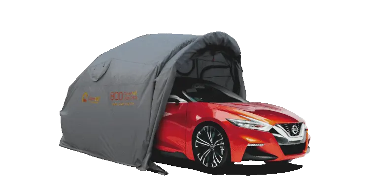 CoverME Shelter in action for cars